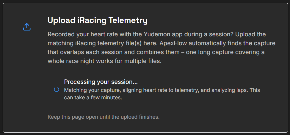 Processing: matching the recording, aligning heart rate to telemetry, analyzing laps